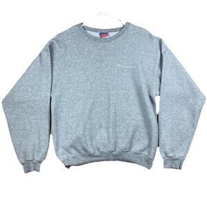 Champion Crewneck Sweatshirt Gray Medium Embroidered Logo Pullover